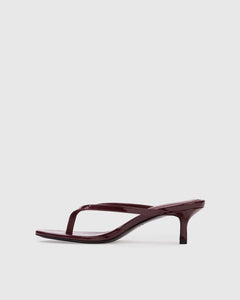 Tash 50 Mule in Bordeaux Patent Leather