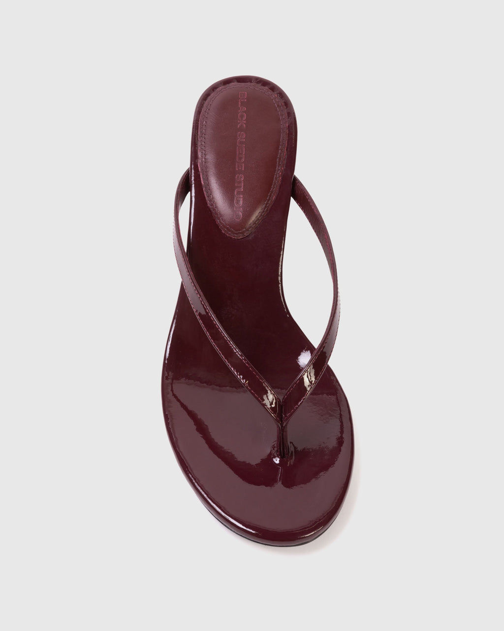 Tash 50 Mule in Bordeaux Patent Leather