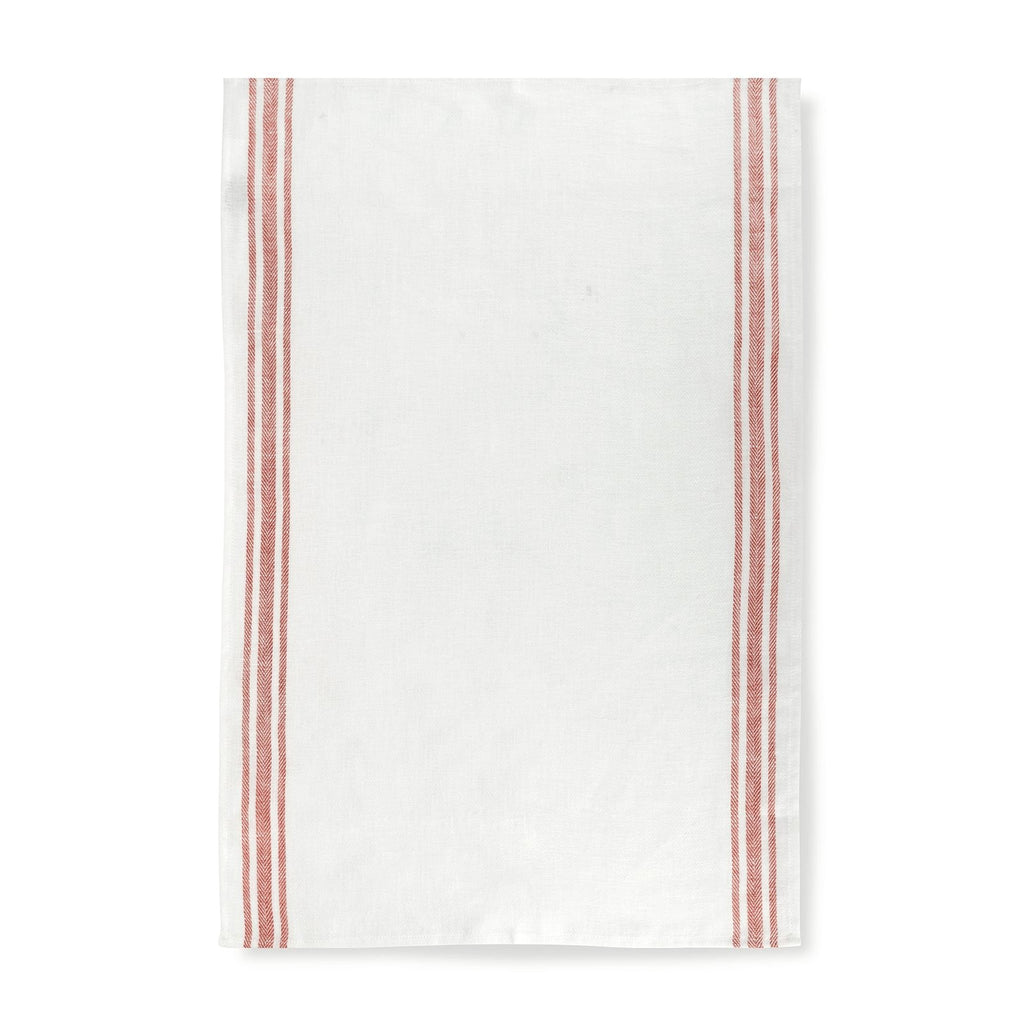 Tea Towels Bundle of 3 French Red Stripe