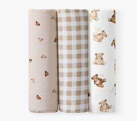 Bear Swaddle Set of 3