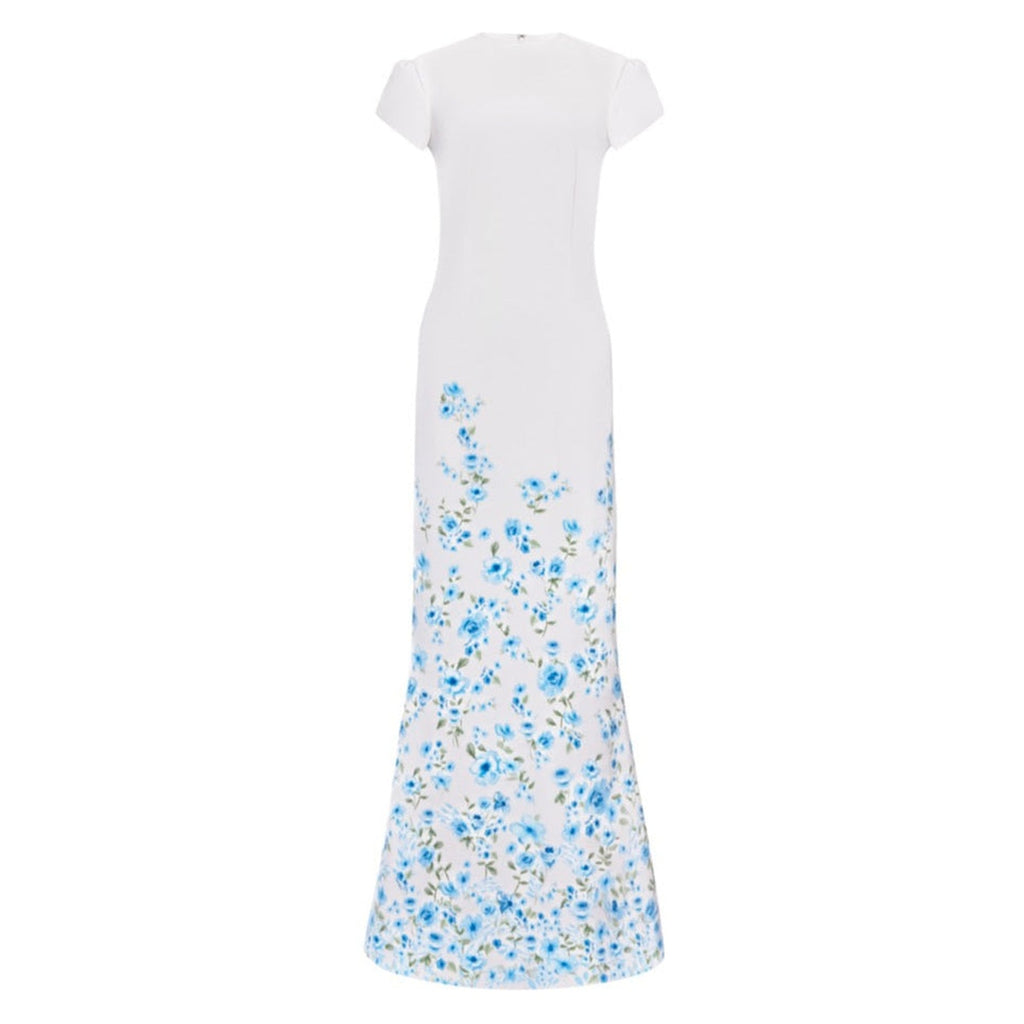 The Adrienne Gown in Blue & White