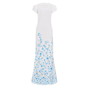 The Adrienne Gown in Blue & White