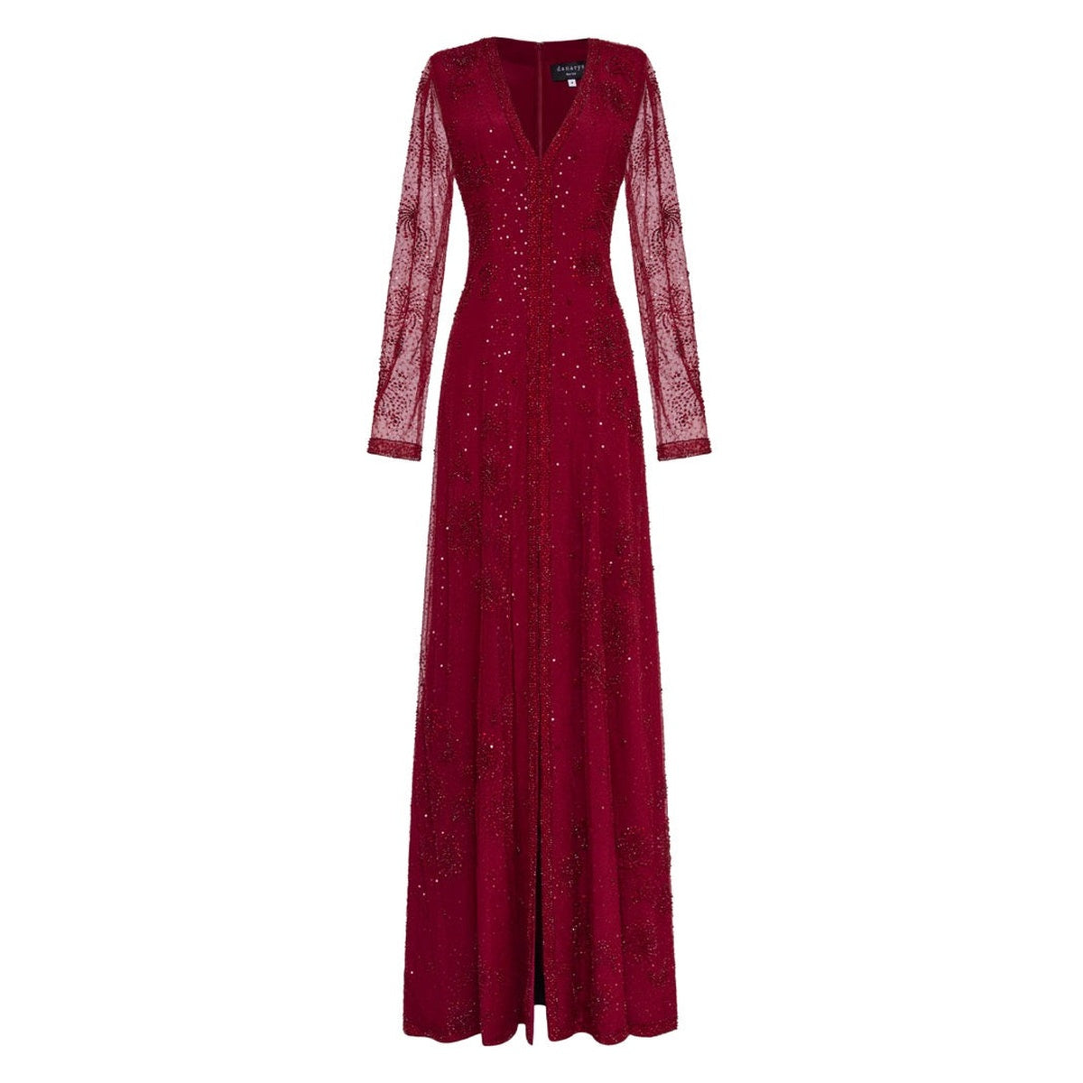 The Astrid Burgundy Gown