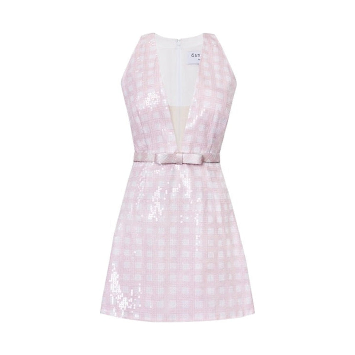 The Claire Dress in Pink & White