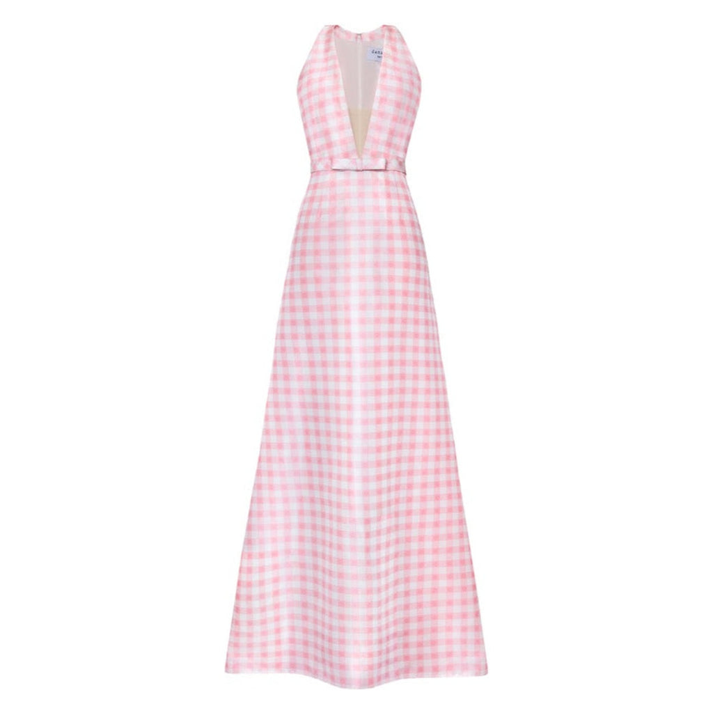The Gigi Gown in Pink & White