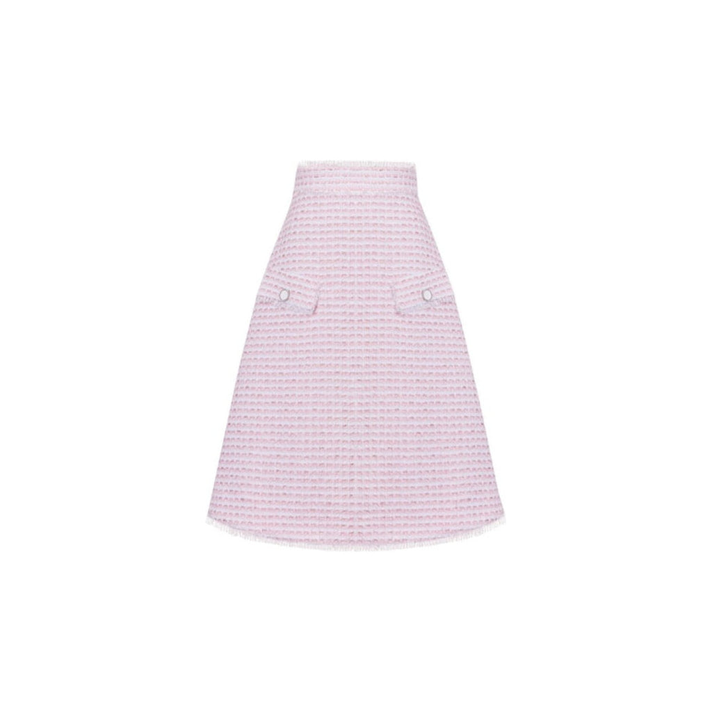 The Hess Skirt in Pink & White