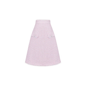 The Hess Skirt in Pink & White