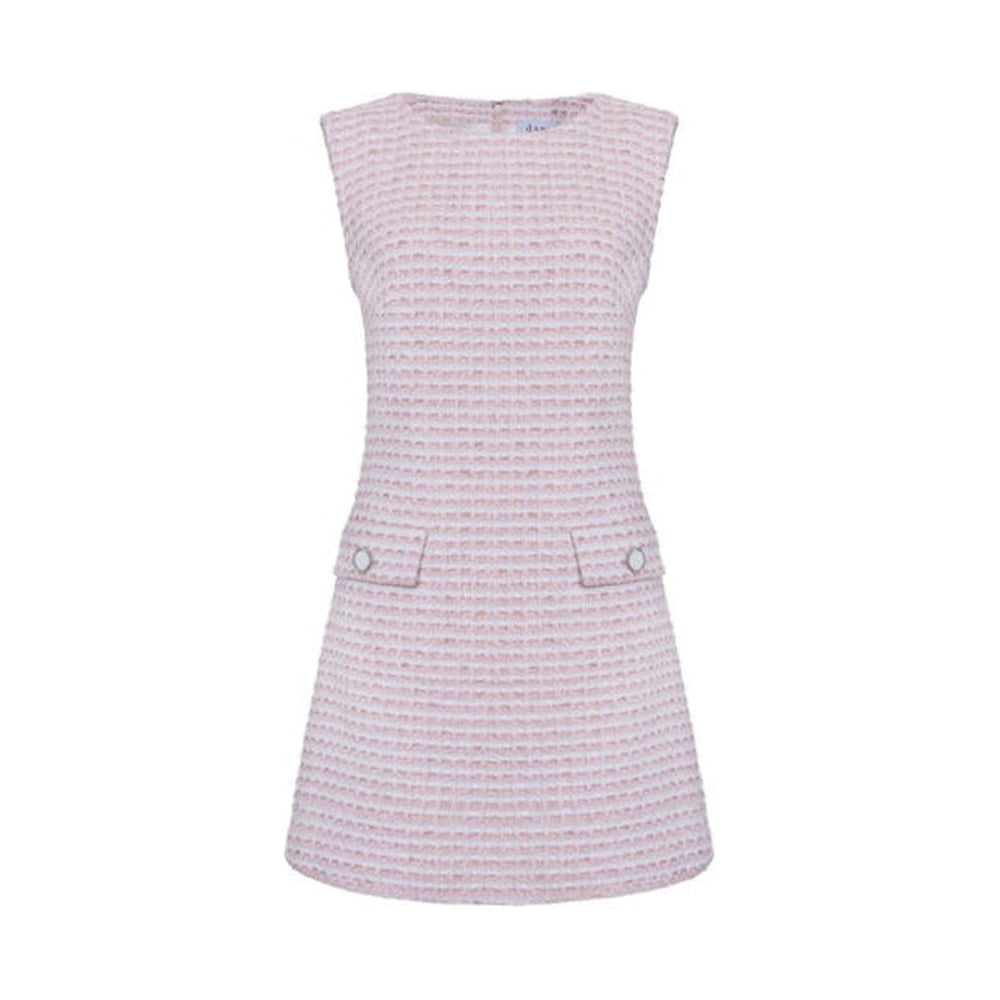 The Jessica Dress in Pink & White