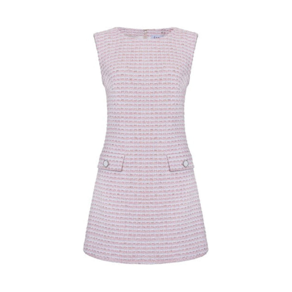 The Jessica Dress in Pink & White