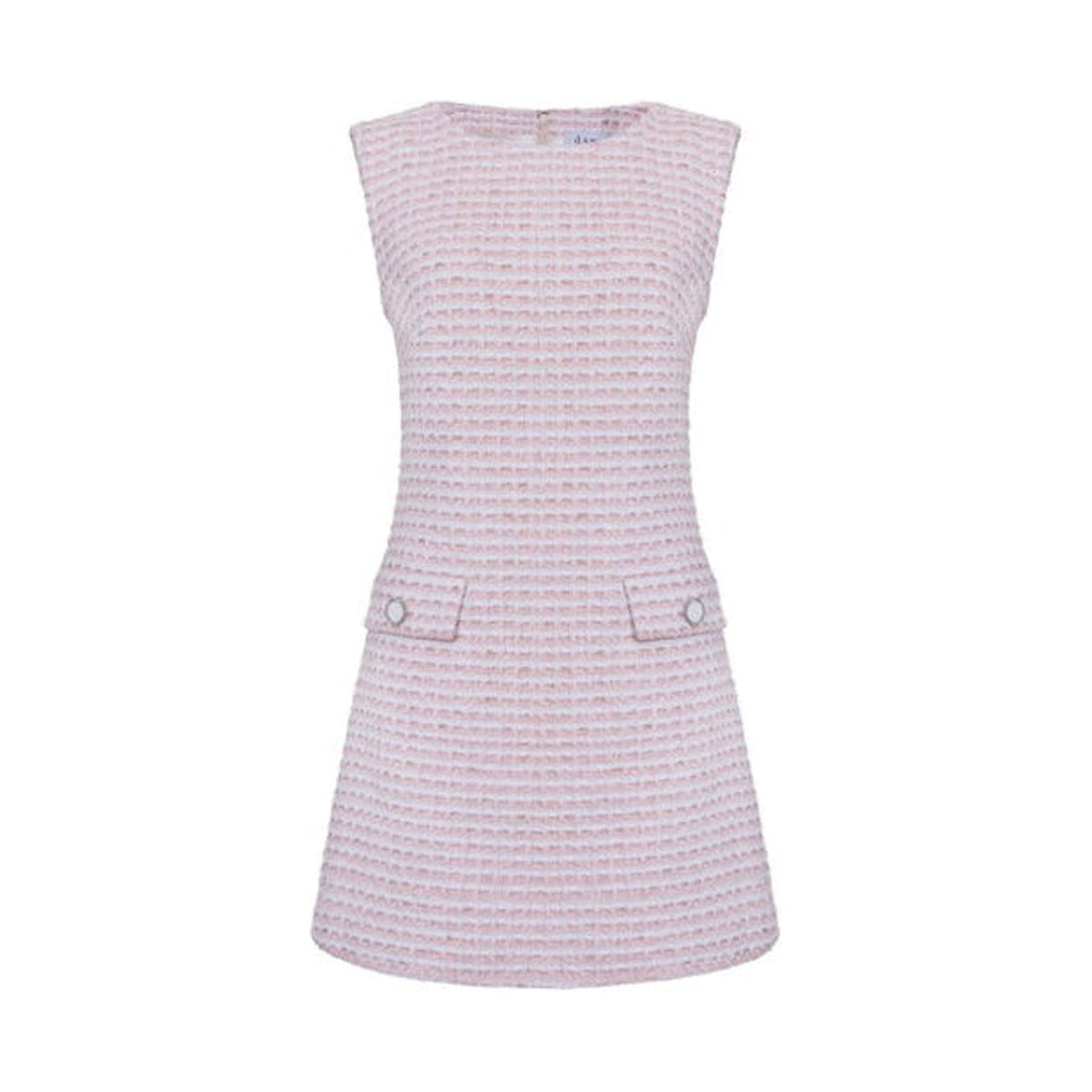The Jessica Dress in Pink & White