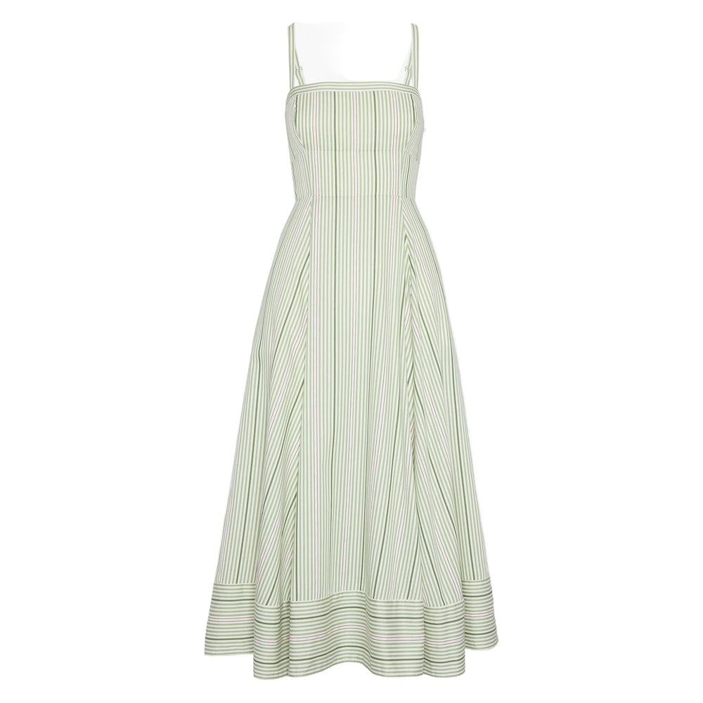 the-margot-dress-in-green-jacquard-stripe