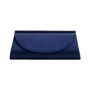 The Opera Clutch in Navy Satin
