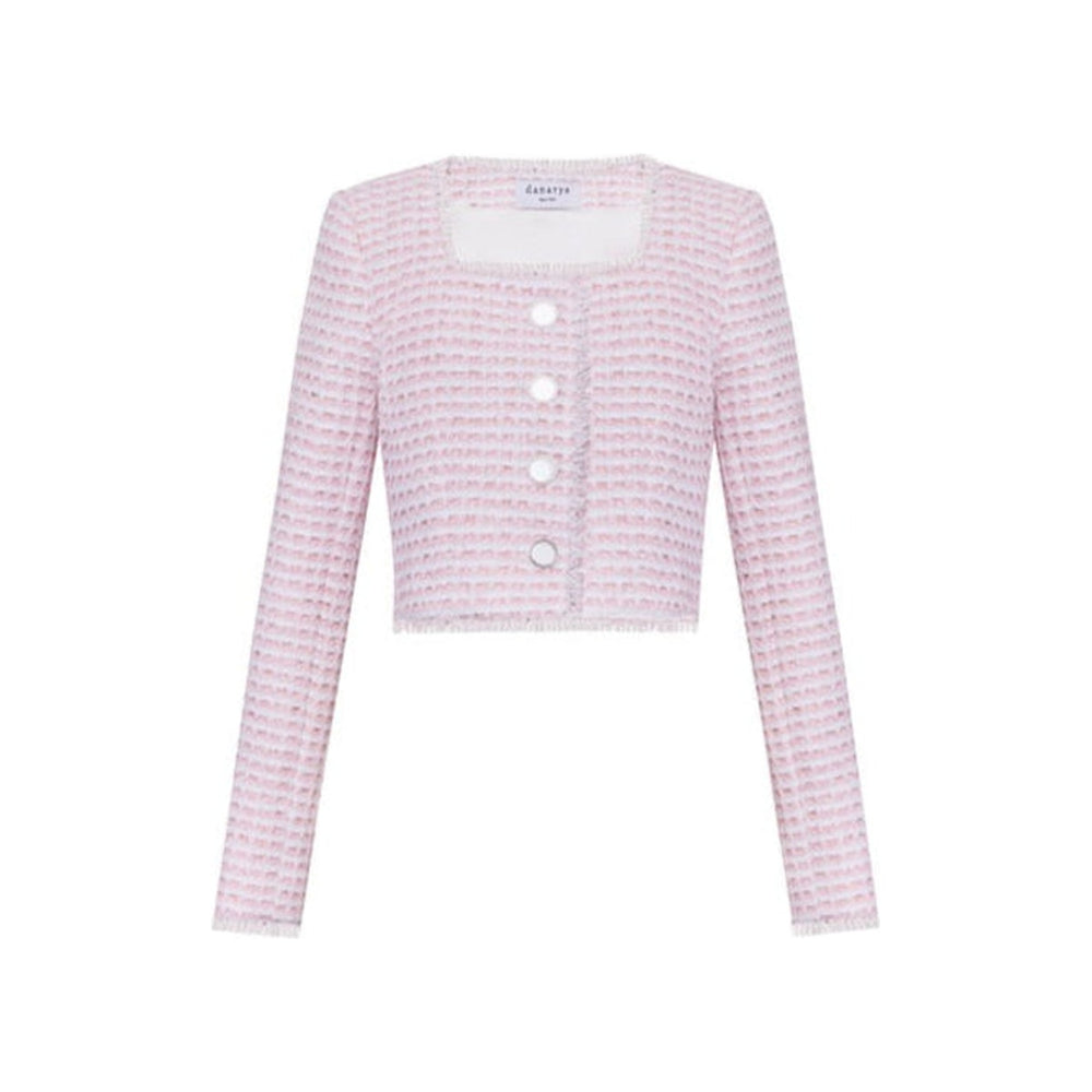 The Winifred Jacket in Pink & White