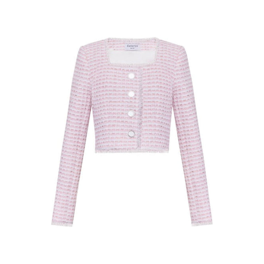The Winifred Jacket in Pink & White