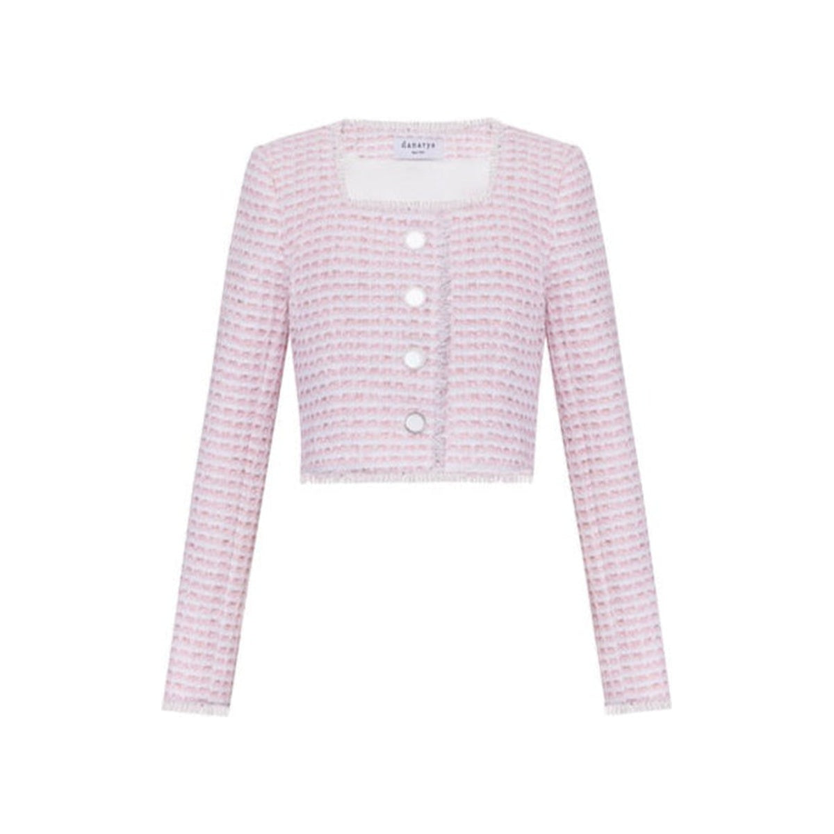 The Winifred Jacket in Pink & White
