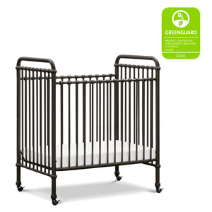 Abigail 3-in-1 Convertible Mini Crib in Vintage Iron