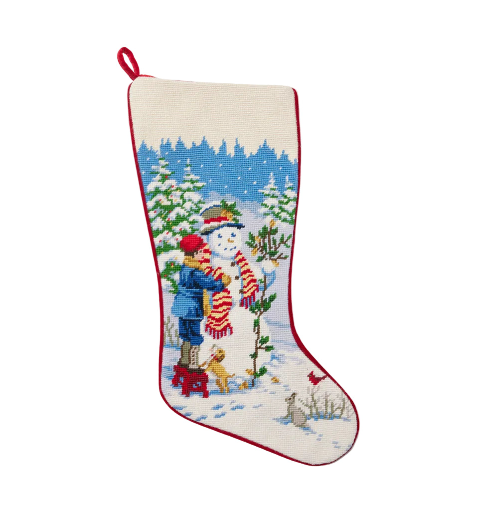 Snowman Boy Stocking