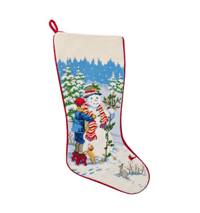 Snowman Boy Stocking