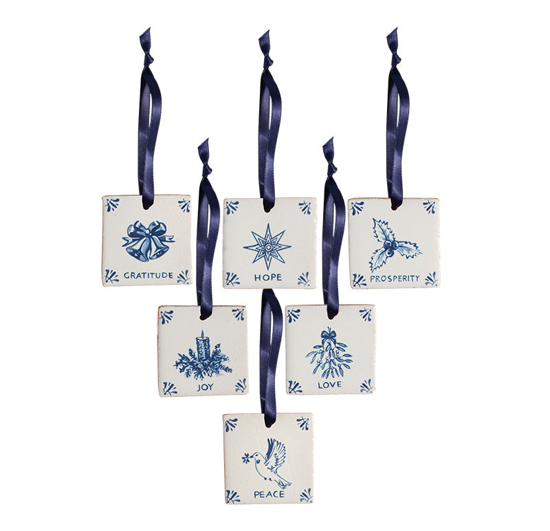 Mini Delft Charms in Blue