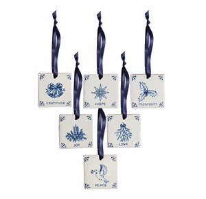 Mini Delft Charms in Blue