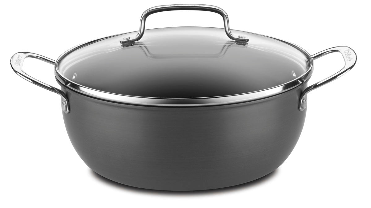 Chef's Classic® Nonstick Hard Anodized 5 Quart Chili Pot with Cover in Black