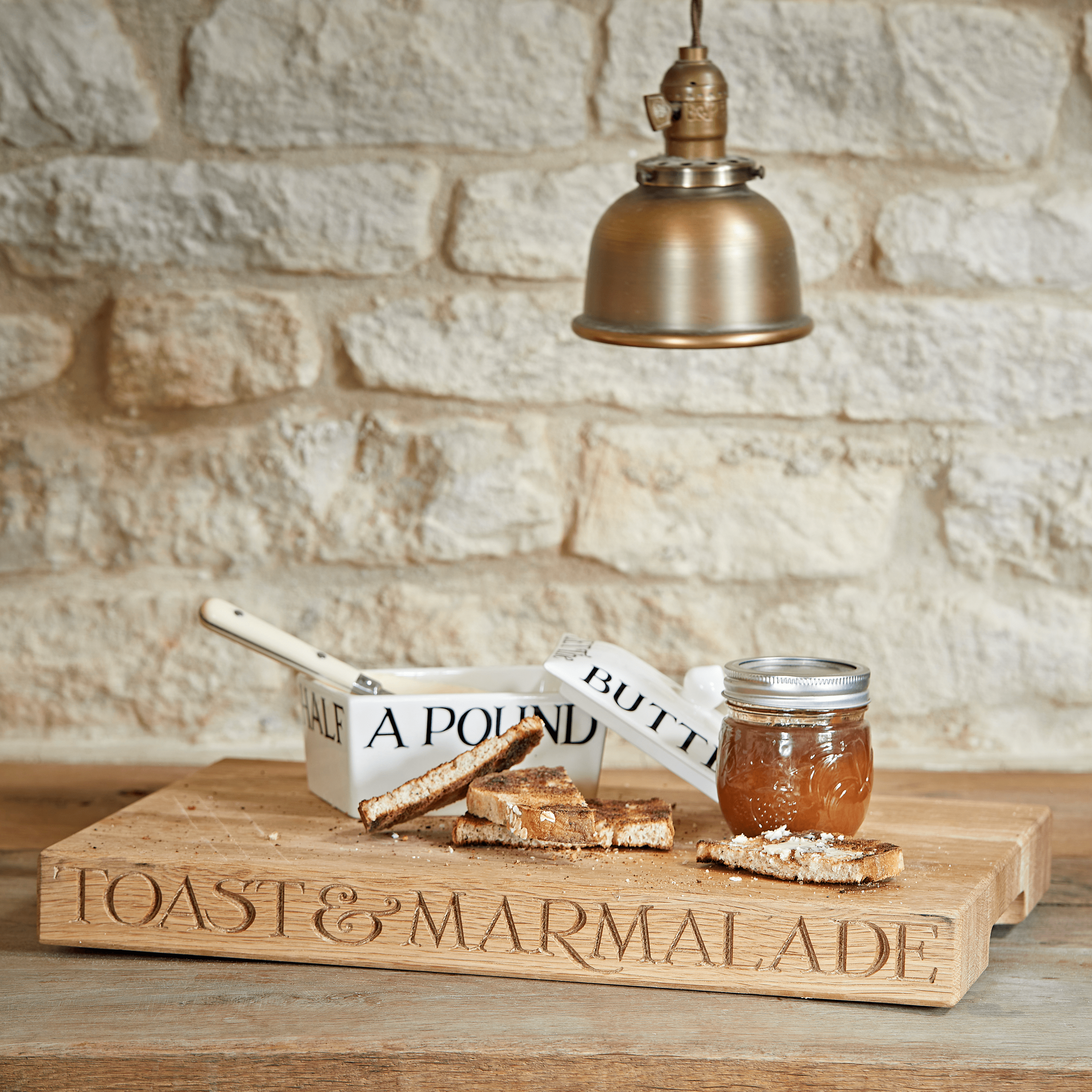 Black Toast Large Wooden Chopping Board