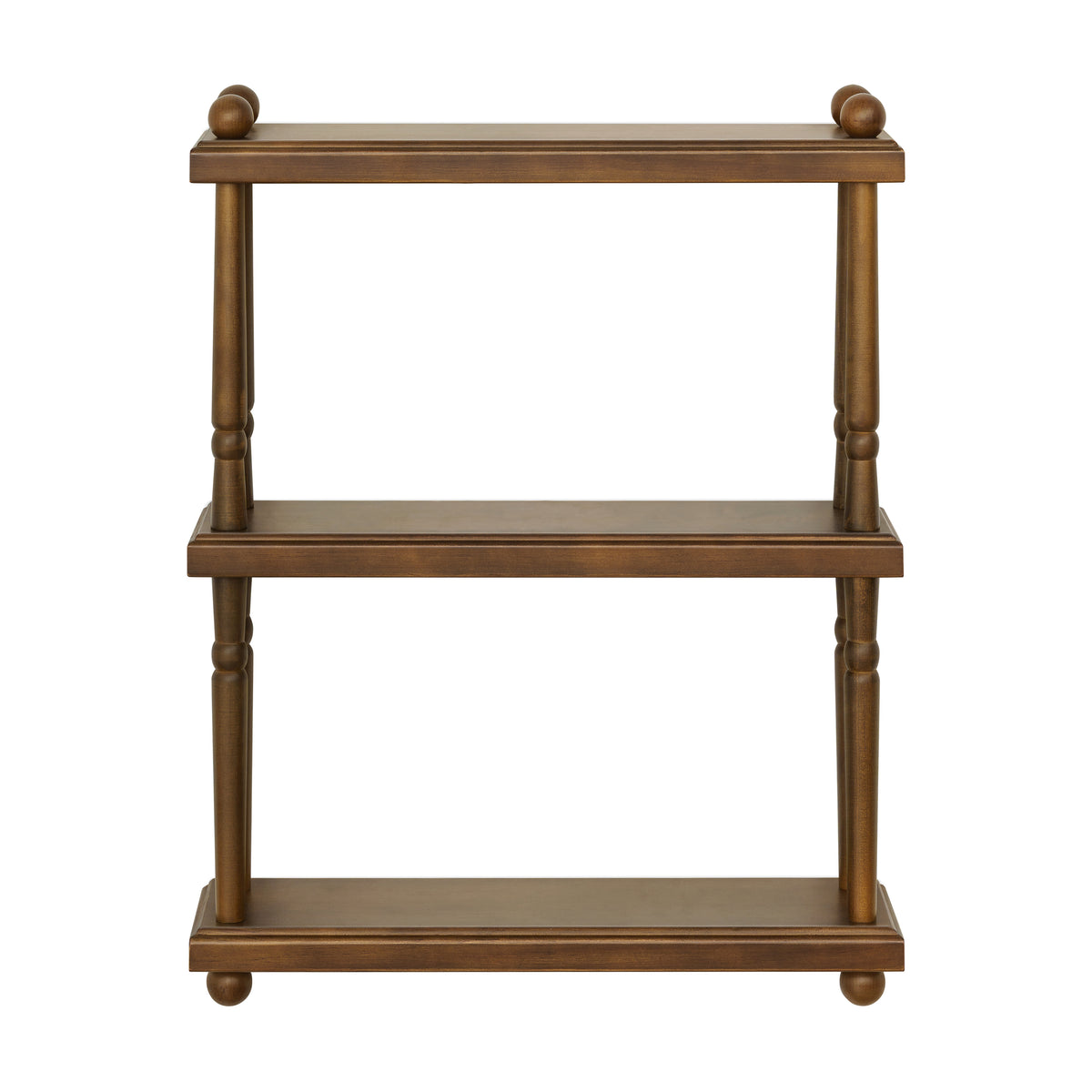 Liberty Tiered Wall Shelf in Natural Walnut
