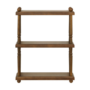 Liberty Tiered Wall Shelf in Natural Walnut