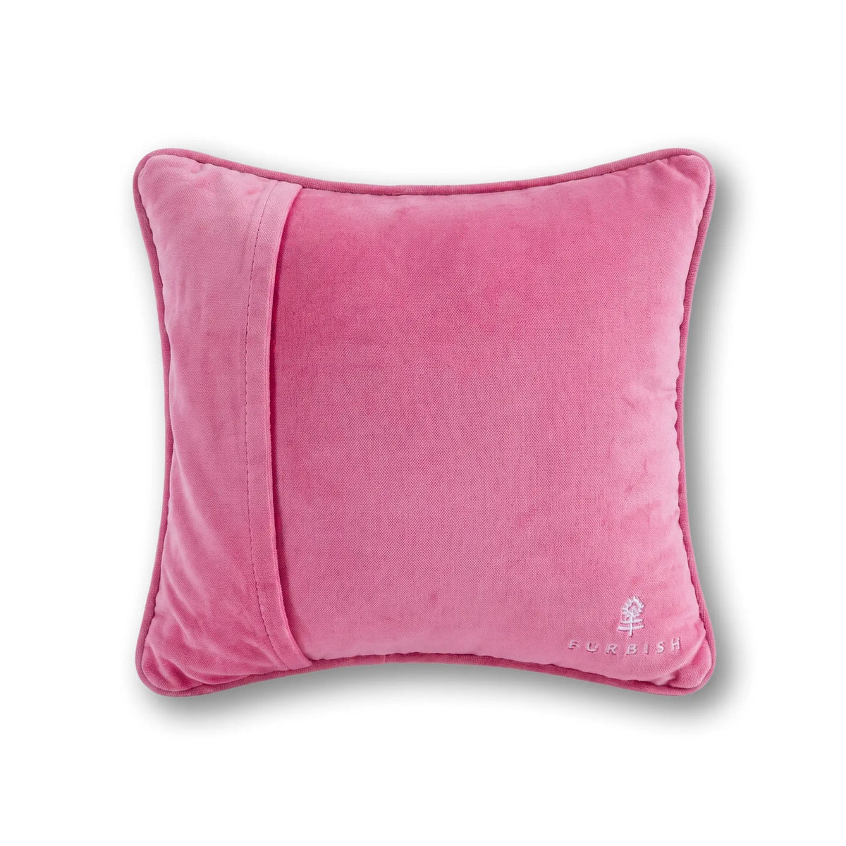 Trust Dolly Needlepoint Pillow - velvet back