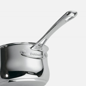Contour Collection 1 Quart Saucepan with Cover in Stainless Steel