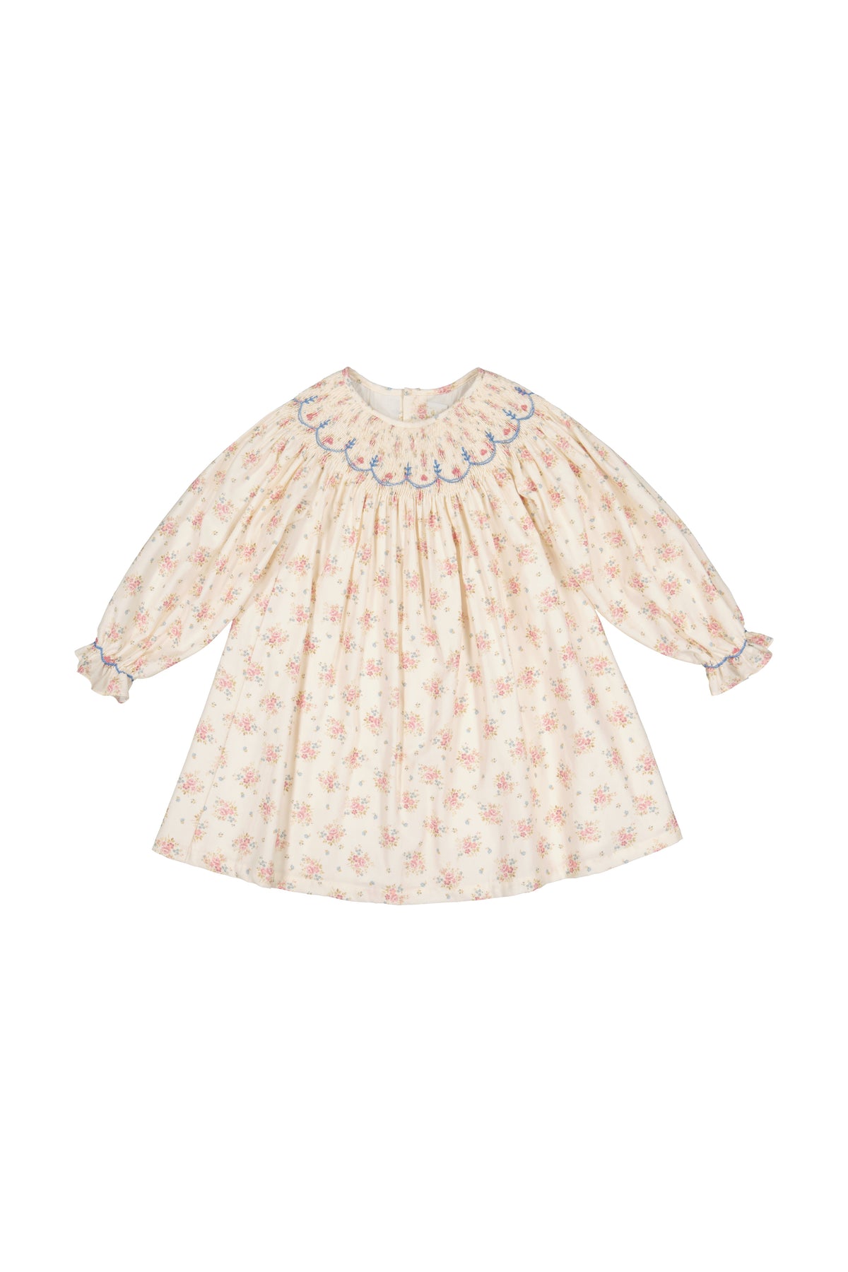 Agathe Floral Bishop Smocked Dress