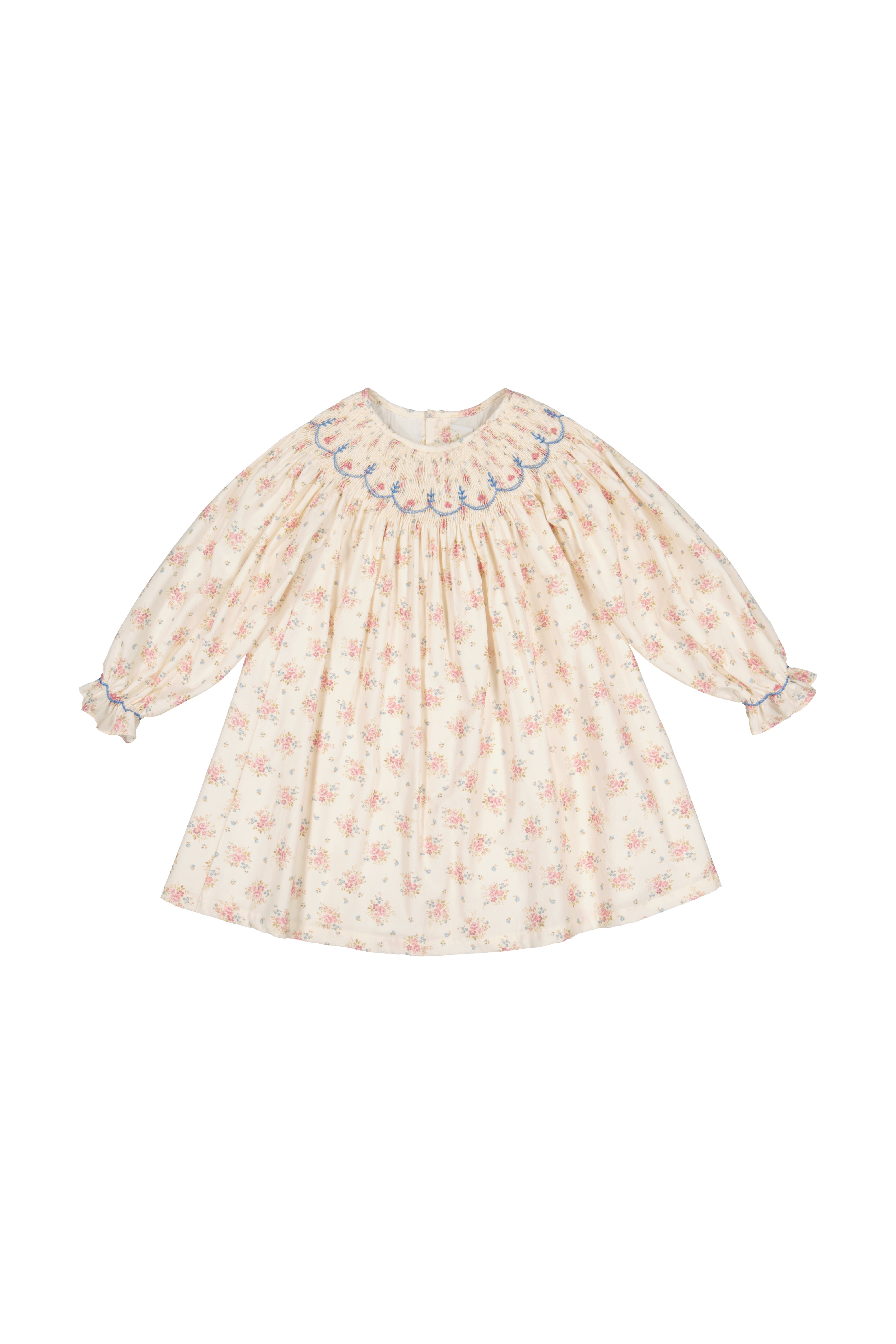 Agathe Floral Bishop Smocked Dress