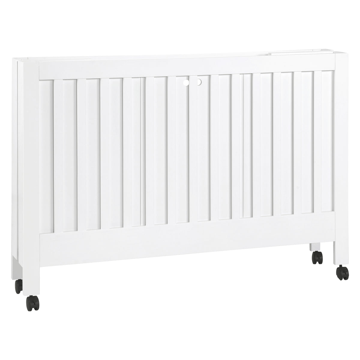 Maki Portable Folding Crib with Toddler Bed Conversion Kit in White