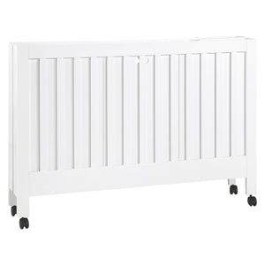 Maki Portable Folding Crib with Toddler Bed Conversion Kit in White