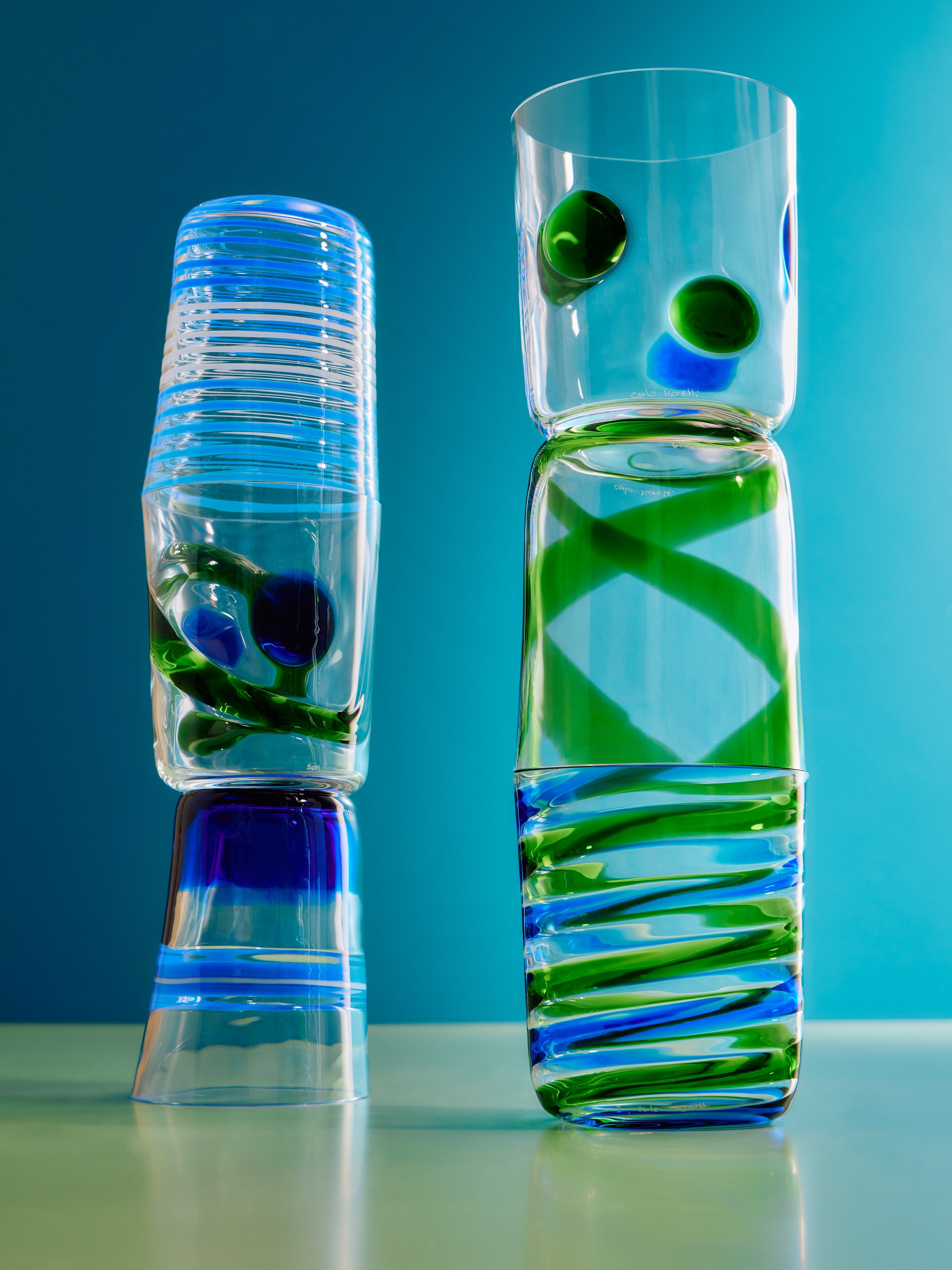 Carlo Moretti Bora Hand-Blown Murano Glass Tumblers (Set of 6)