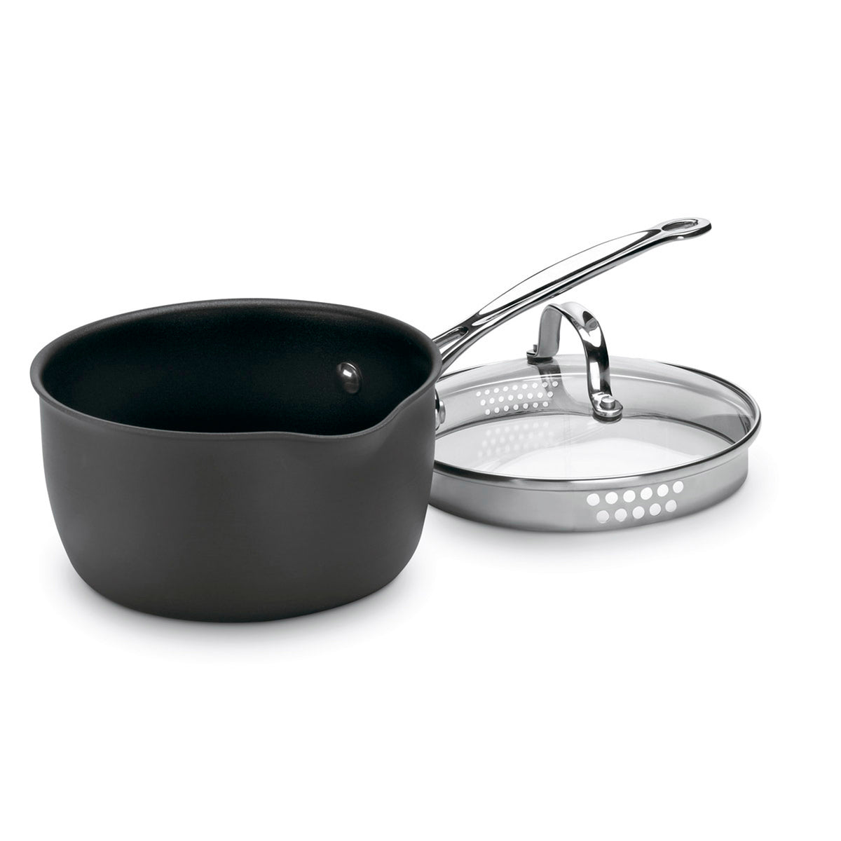 2 Quart Pour Saucepan in Black