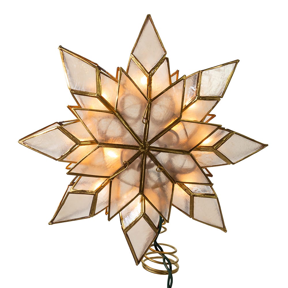 Capiz Clear Star Treetop