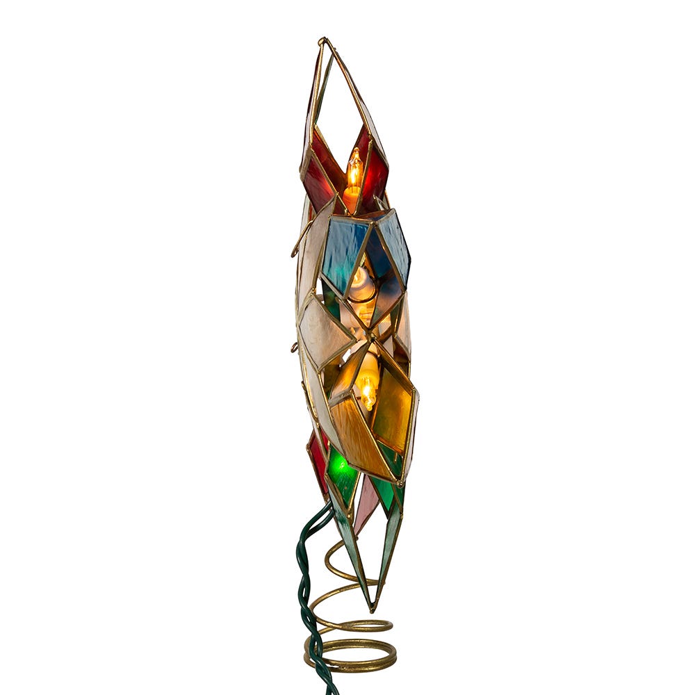 Capiz Star Multicolored Treetop