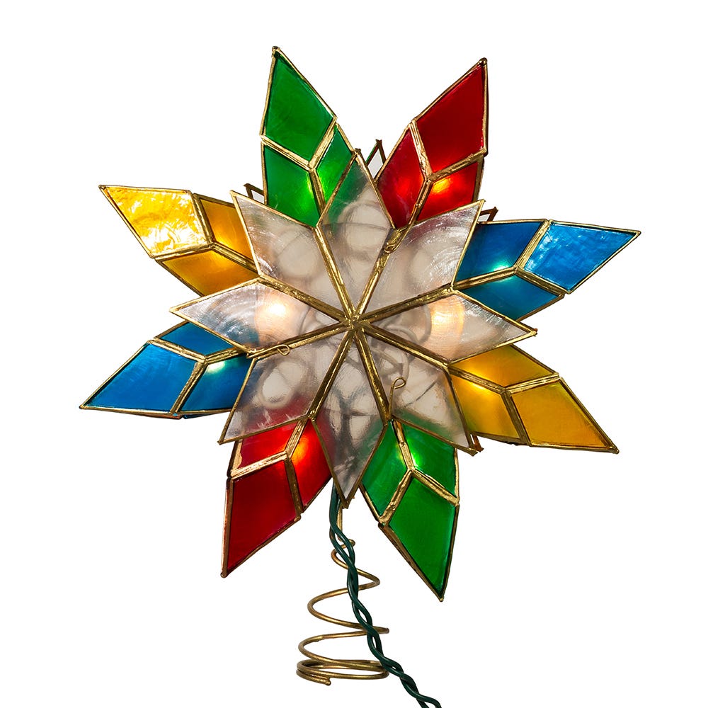 Capiz Star Multicolored Treetop