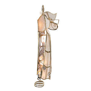 Capiz Angel Treetop with Trumpet