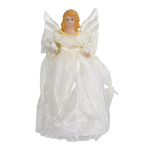 Gold and Ivory Angel Treetop