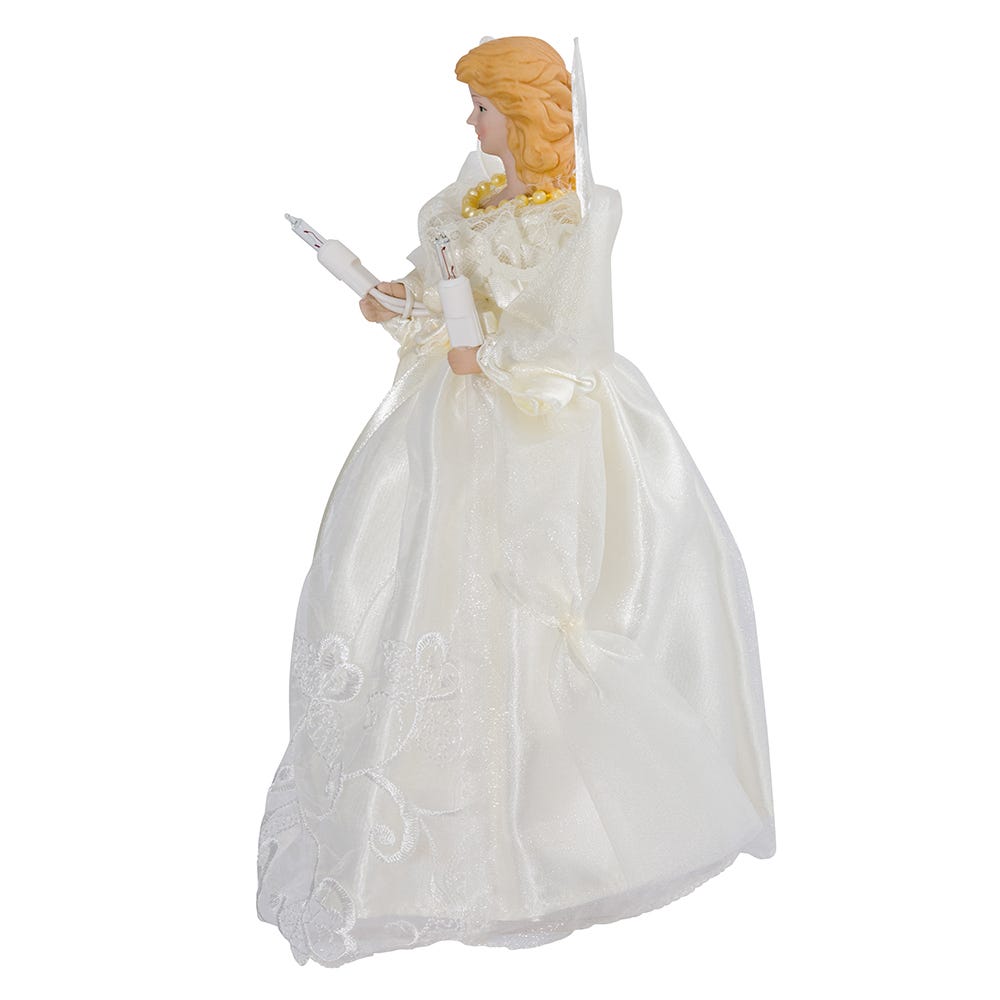 Gold and Ivory Angel Treetop