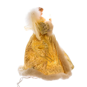 Ivory and Gold Angel Treetop