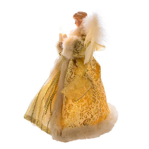 Ivory and Gold Angel Treetop