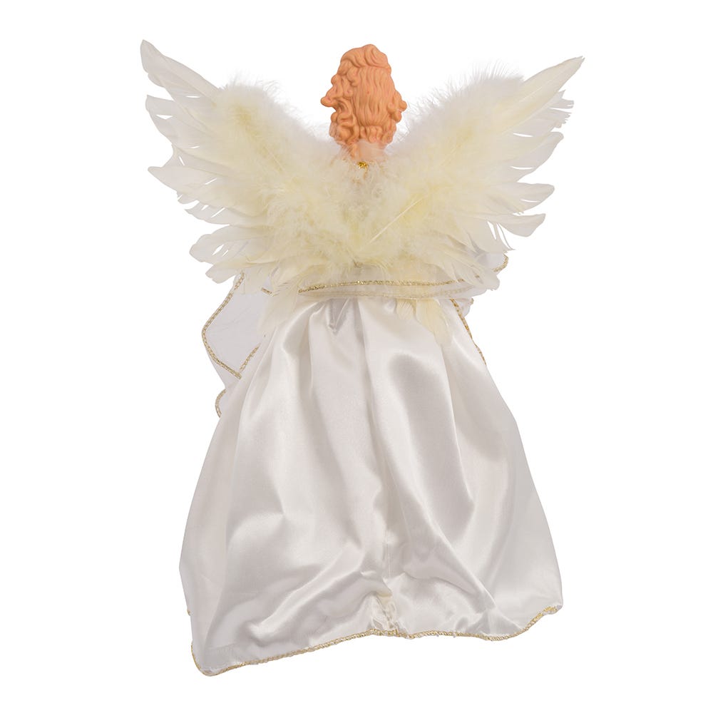 Ivory and Gold Angel Treetop