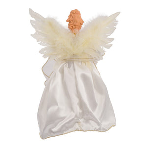 Ivory and Gold Angel Treetop