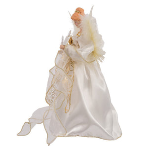 Ivory and Gold Angel Treetop