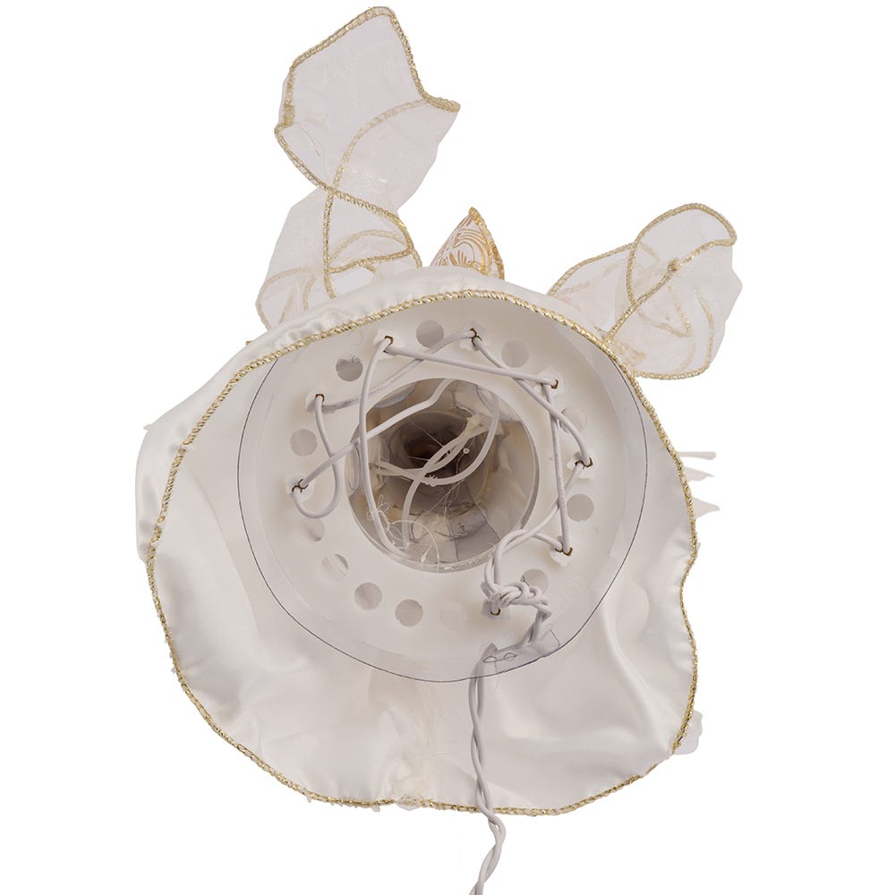 Ivory and Gold Angel Treetop