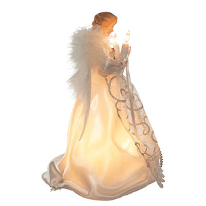 White and Silver Angel Treetop