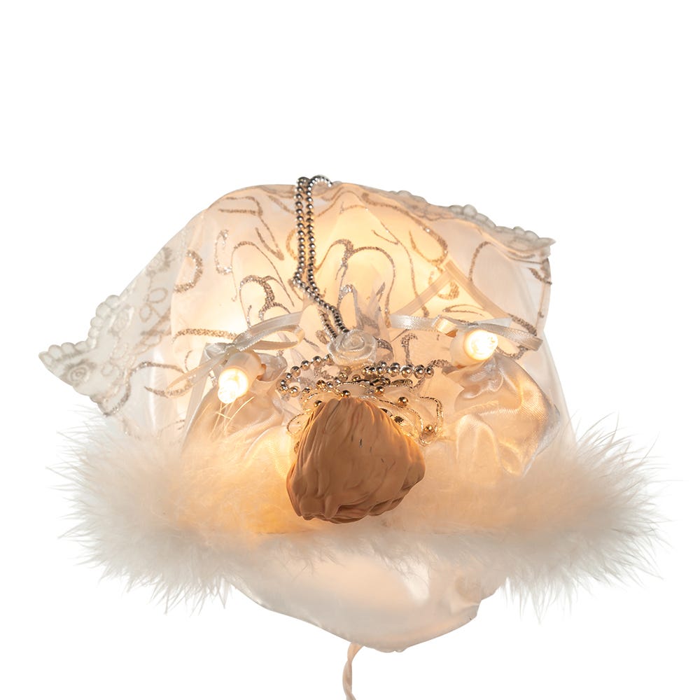 White and Silver Angel Treetop